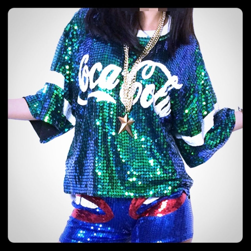 Glitter tank top shirt